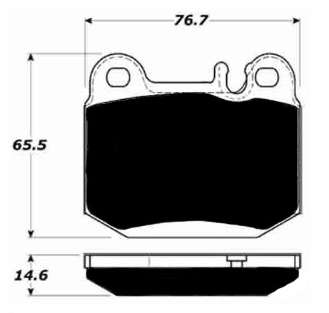 Porterfield Brake Pads for 2002 MERCEDES-BENZ ML430