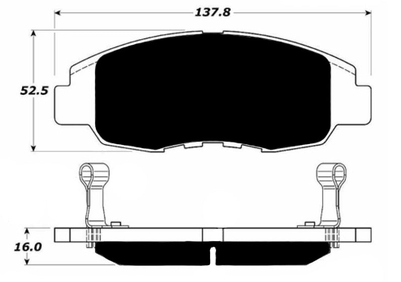 Porterfield Brake Pads for 2004 HONDA CIVIC Coupe HX