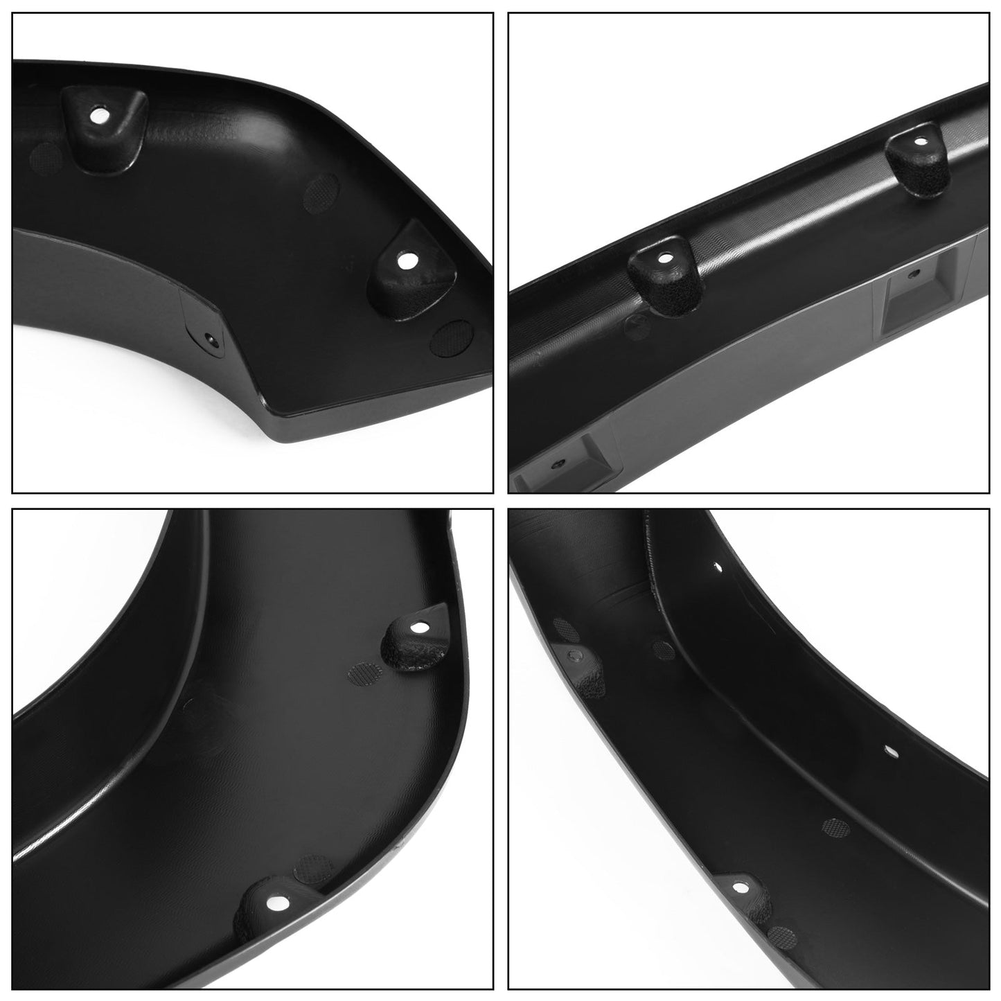 1999-2006 Chevy Silverado Sierra Bolt Fender Flares Smooth Black ABS