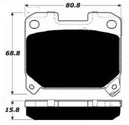 Porterfield Brake Pads for 1998 TOYOTA SUPRA Turbo