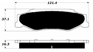 Porterfield Brake Pads for 2011 CHEVROLET CORVETTE