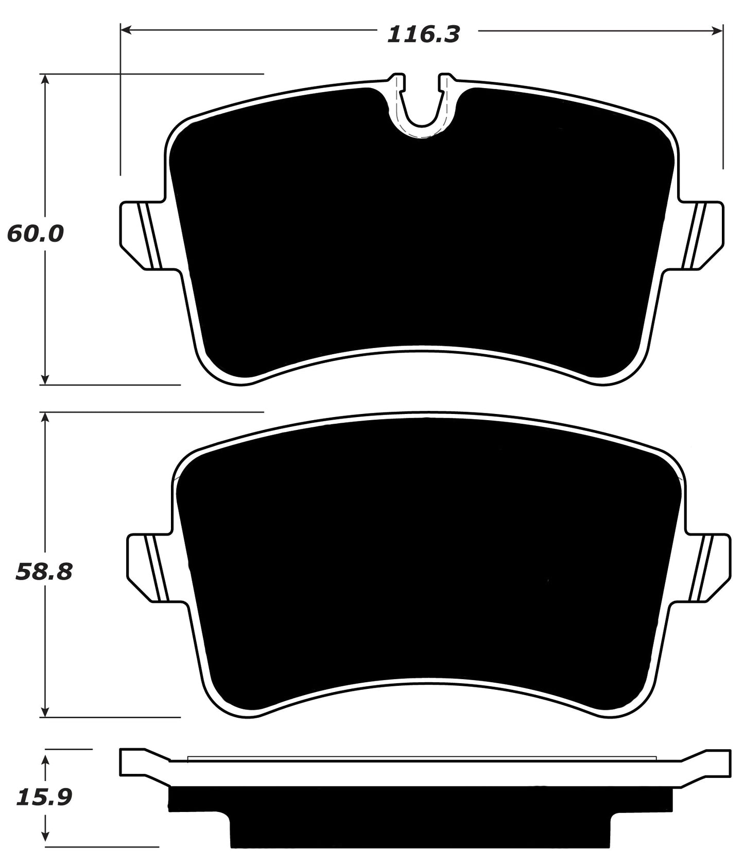 Porterfield Brake Pads for 2012 AUDI A8/A8 Quattro - Iron Discs w/Brembo Front Caliper