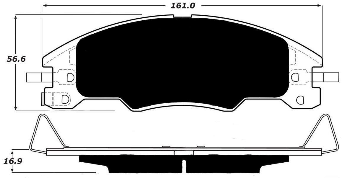 Porterfield Brake Pads for 2009 FORD FOCUS
