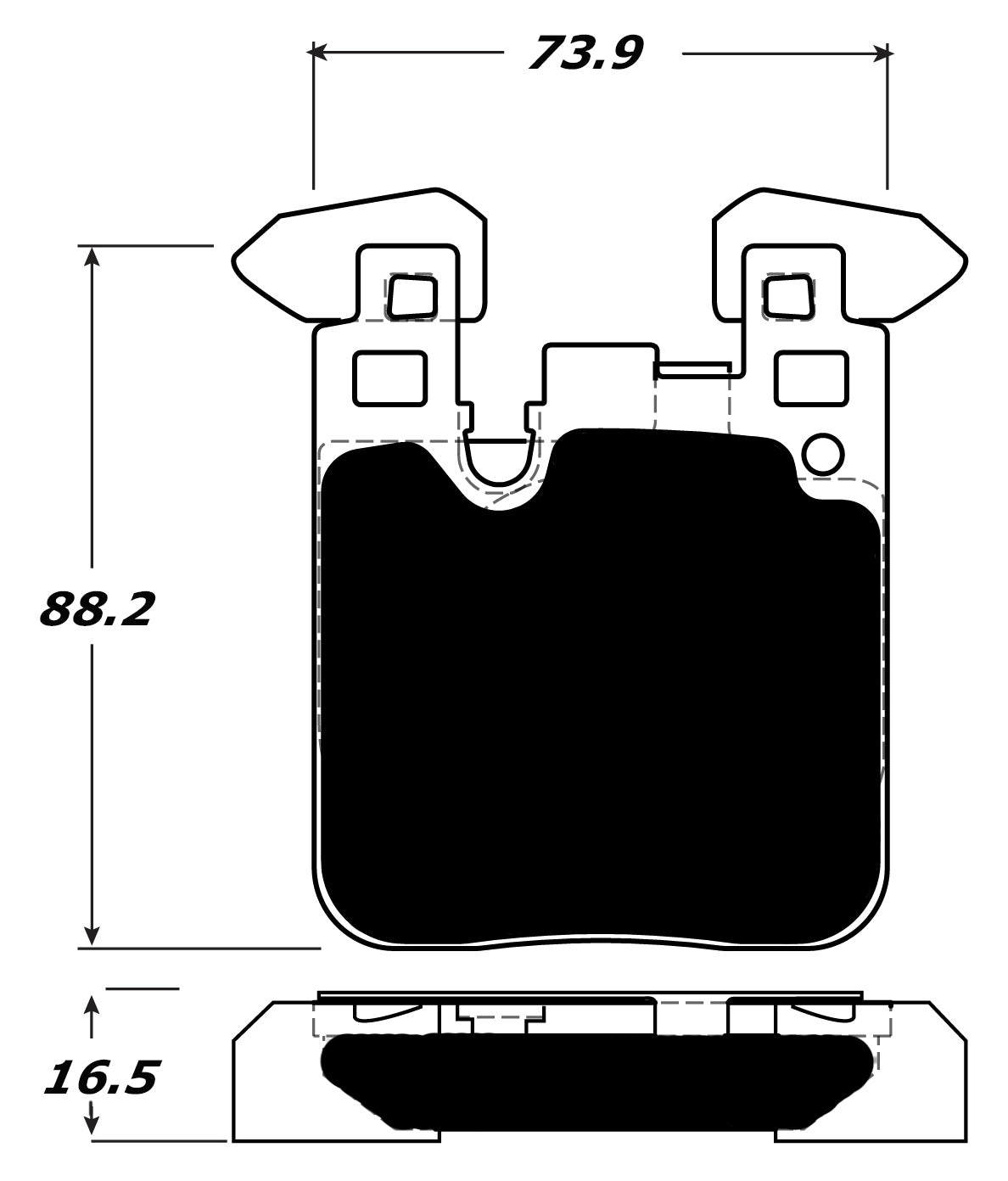 Porterfield Brake Pads for 2014 BMW 328d xDrive/328i (Wagon/Sedan) - M Sport Brakes w/340mm FD
