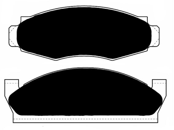 Porterfield Brake Pads for 1978 FORD GRANADA w/Rear Drums
