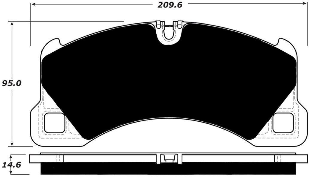 Porterfield Brake Pads for 2017 PORSCHE PANAMERA Turbo w/Iron Discs
