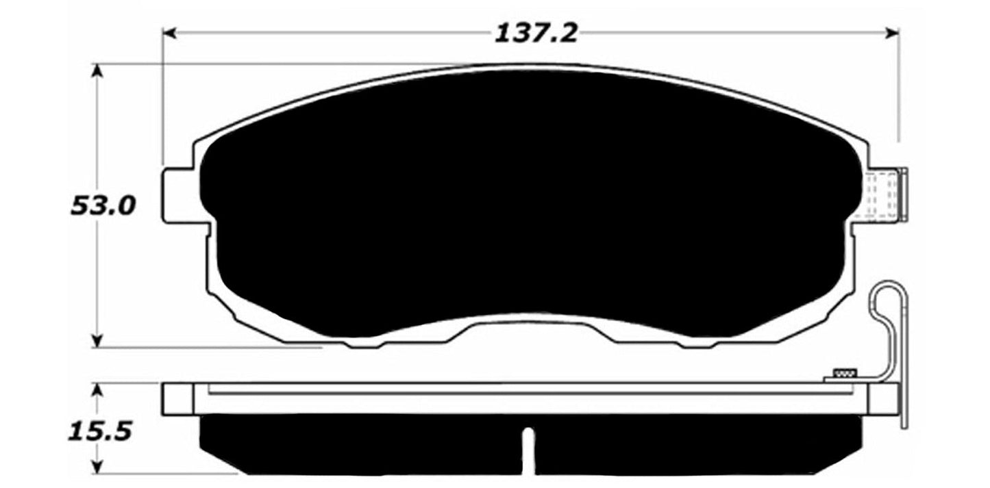 Porterfield Brake Pads for 2010 NISSAN VERSA 1.8L