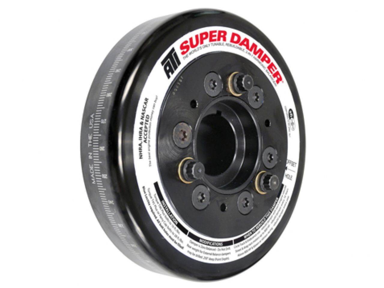 ATI Performance Products Damper - 7 - Al - Chevy Sb/90* V-6 - Pont-4 2 Rg St Hub