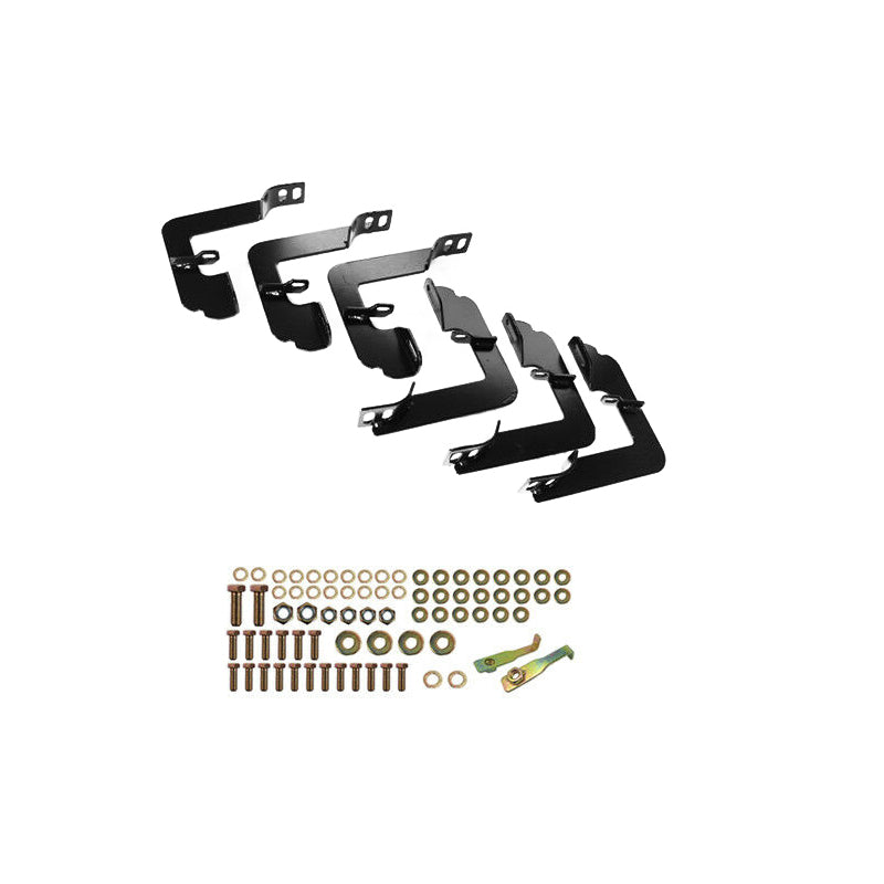 2004-2008 Ford F150 Black Powder Coat Finish Running Boards Stainless
