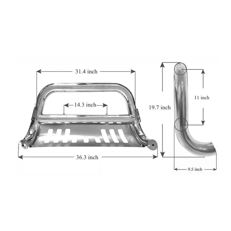 2007-2010 Chevy Silverado 2500 3500HD Bull Bar Grille Guard Steel
