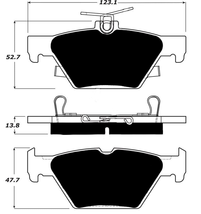 Porterfield Brake Pads for 2017 SUBARU LEGACY SEDAN
