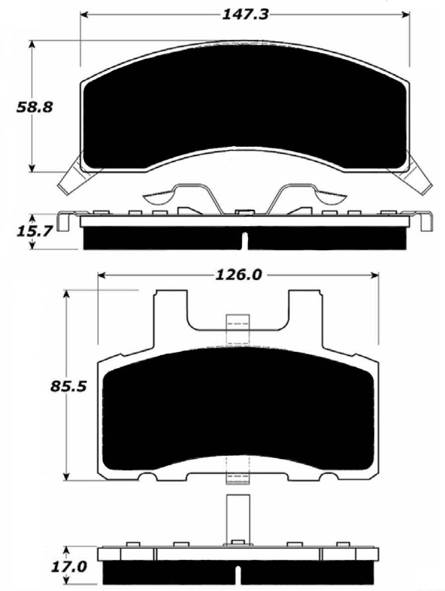 Porterfield Brake Pads for 1990 CHEVROLET C2500 2WD 13" Rear Drum