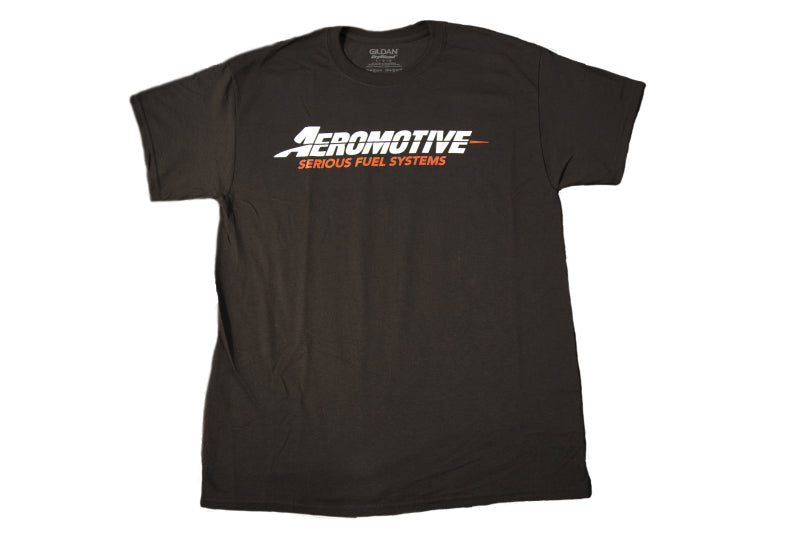 Aeromotive Standard Logo Black/Red T-Shirt - Medium 91125