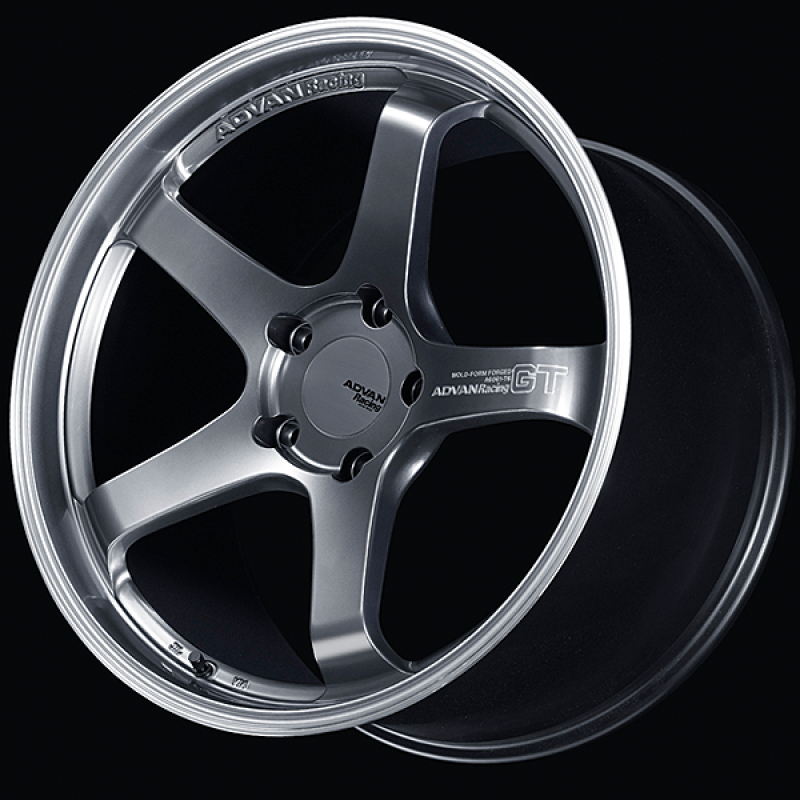 Advan GT for Porsche 19x10.5 / +45 Off / 5x130 / 71.6mm Bore / Machining and Hyper Platinum Black YAQ9L45PMPB