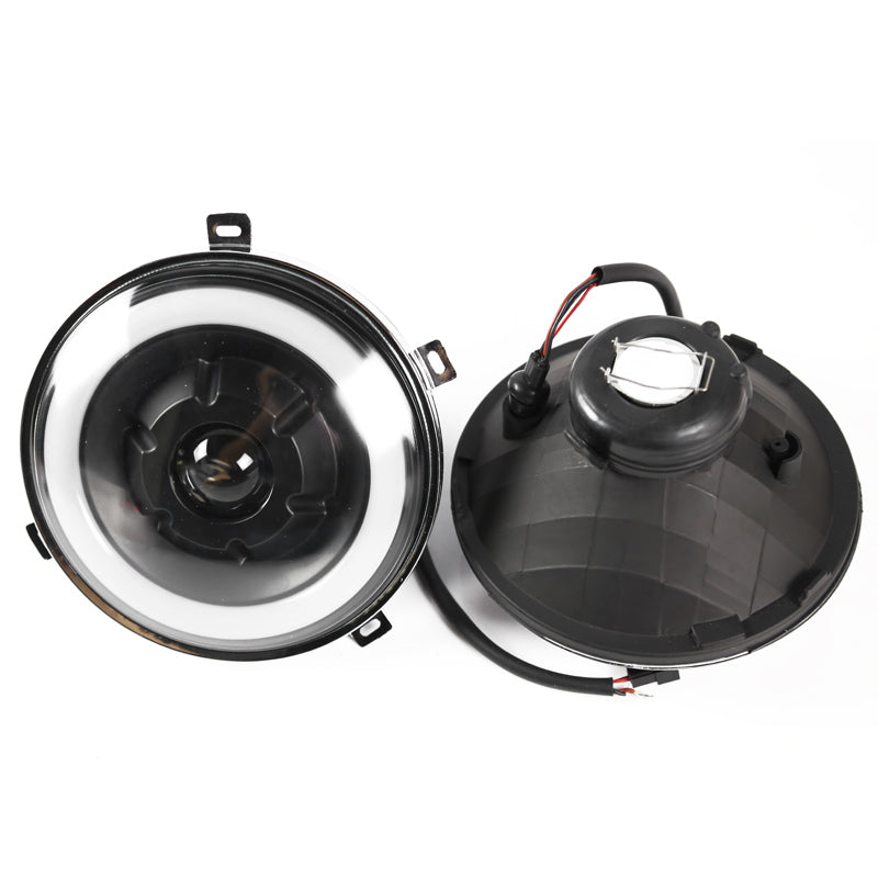 1997-2016 Jeep Wrangler 7" Halo Angel Eyes LED Projector Headlights
