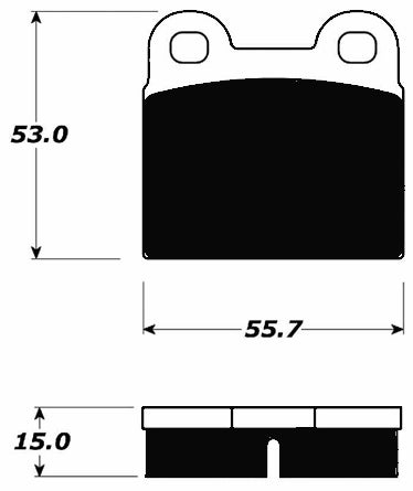 Porterfield Brake Pads for 1974 PORSCHE 912E