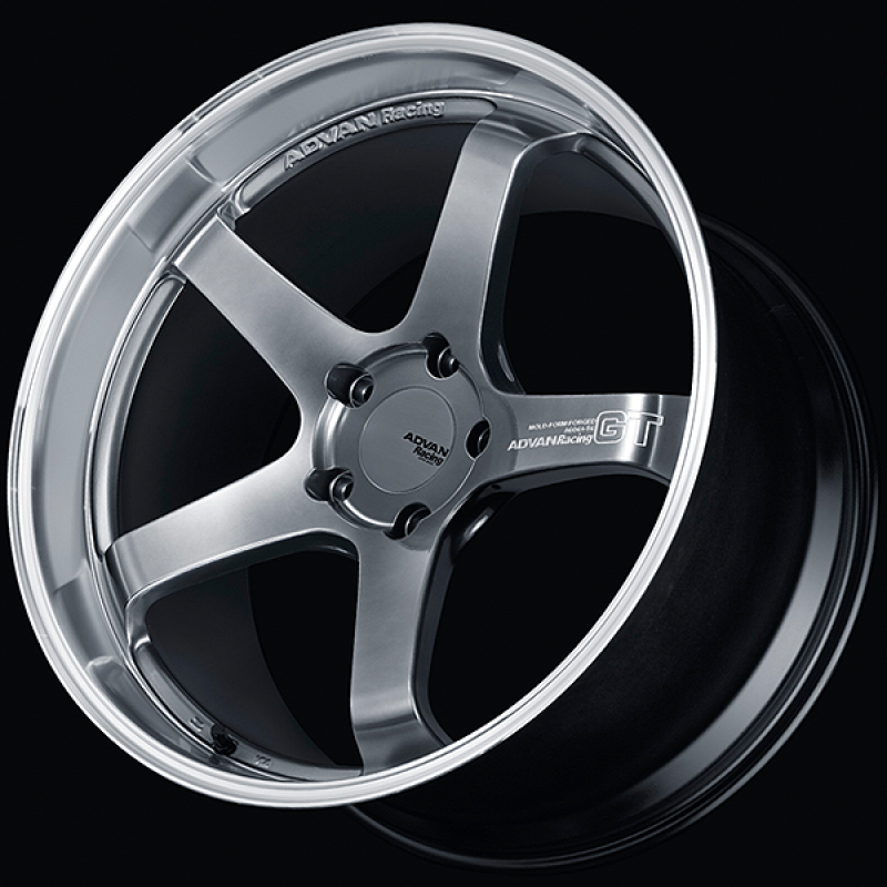 Advan GT for Porsche 21x12.5 / +44 Offset / CL-CL / Machining & Hyper Platinum Black YAQ1P44IMPB