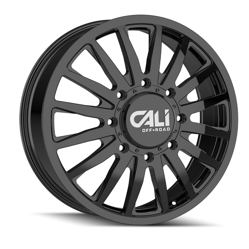 Cali Off-Road 9110D Summit Dually 22x8.25 / 8x210 BP / 115mm Offset / 154.2mm Hub Gloss Black Wheel 9110D-22879GBF115