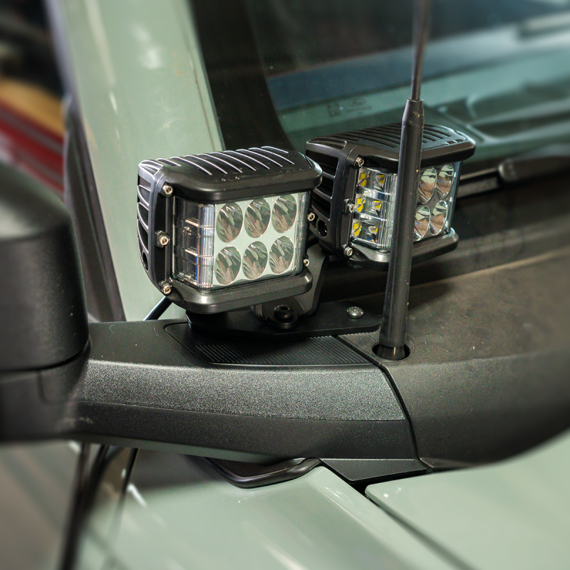 Cali Raised LED Cali Raised 2021+ Ford Raptor Ditch Light Mount Kit - 2 3X2 18W Led Pods / 2 3X2 18W Led Pods CR4026