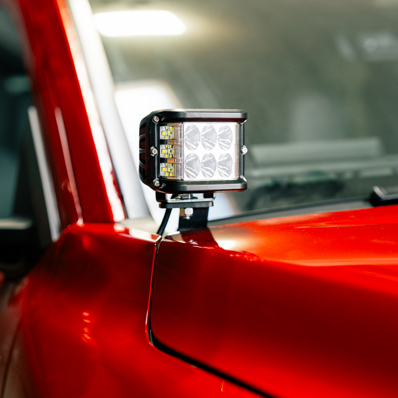 Cali Raised LED Cali Raised 2024+ Toyota Tacoma Ditch Light Bracket Kit - 2 3X2 18W Amber Led Pods / No Switch CR4045