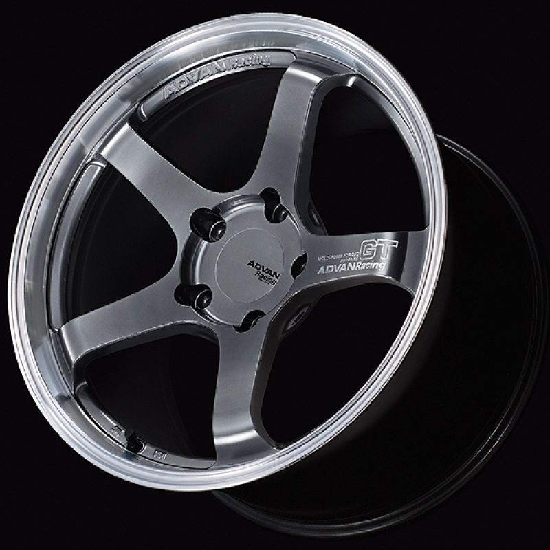 Advan GT for Porsche 18x9.0 / +46 Offset / 5x130 / 71.6mm Bore / Machining and Hyper Platinum Black YAQ8I46PMPB