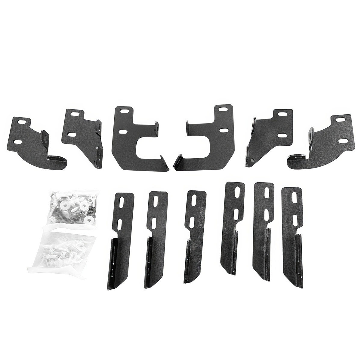 2016-2022 Honda Pilot V2 Style Black Chrome Running Board Aluminum ABS