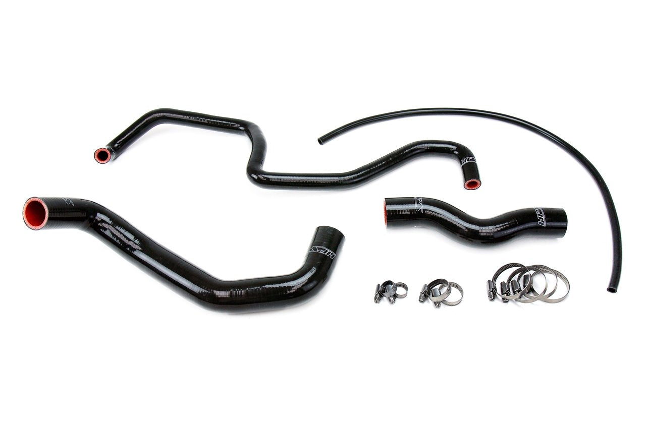 HPS Performance Products HPS Black Reinforced Silicone Radiator Hose Kit Coolant Nissan 03-06 350Z