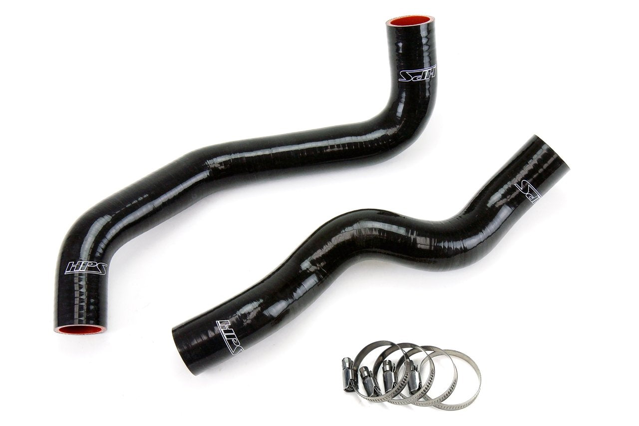 HPS Performance HPS Black Reinforced Silicone Radiator Hose Kit Coolant Nissan 09-18 370Z