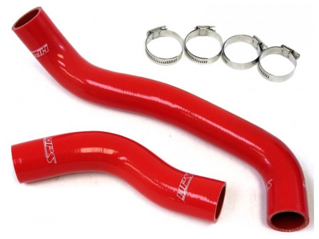 HPS Performance Products HPS Reinforced Red Silicone Radiator Hose Kit Coolant Mazda 86-88 RX7 1.3L NA Turbo