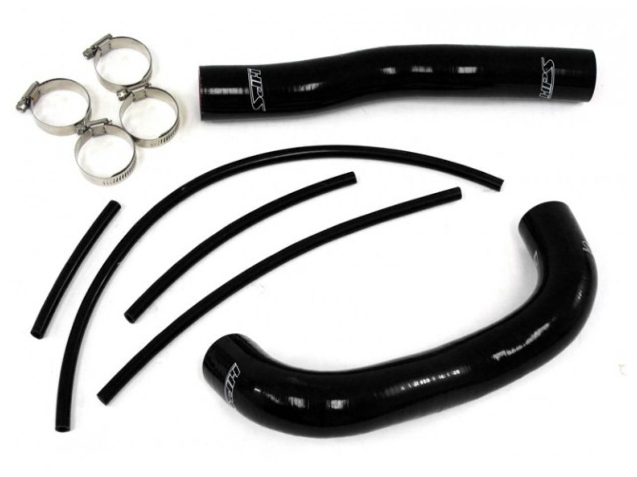 HPS Performance HPS Reinforced Black Silicone Radiator Hose Kit Coolant Hyundai 13-14 Genesis Coupe 2.0T Turbo 4Cyl