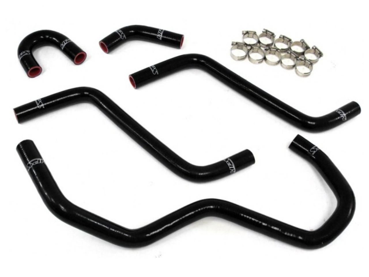 HPS Performance HPS Black Reinforced Silicone Radiator Hose Kit Yamaha 04-07 YXR450 YXR660 Rhino