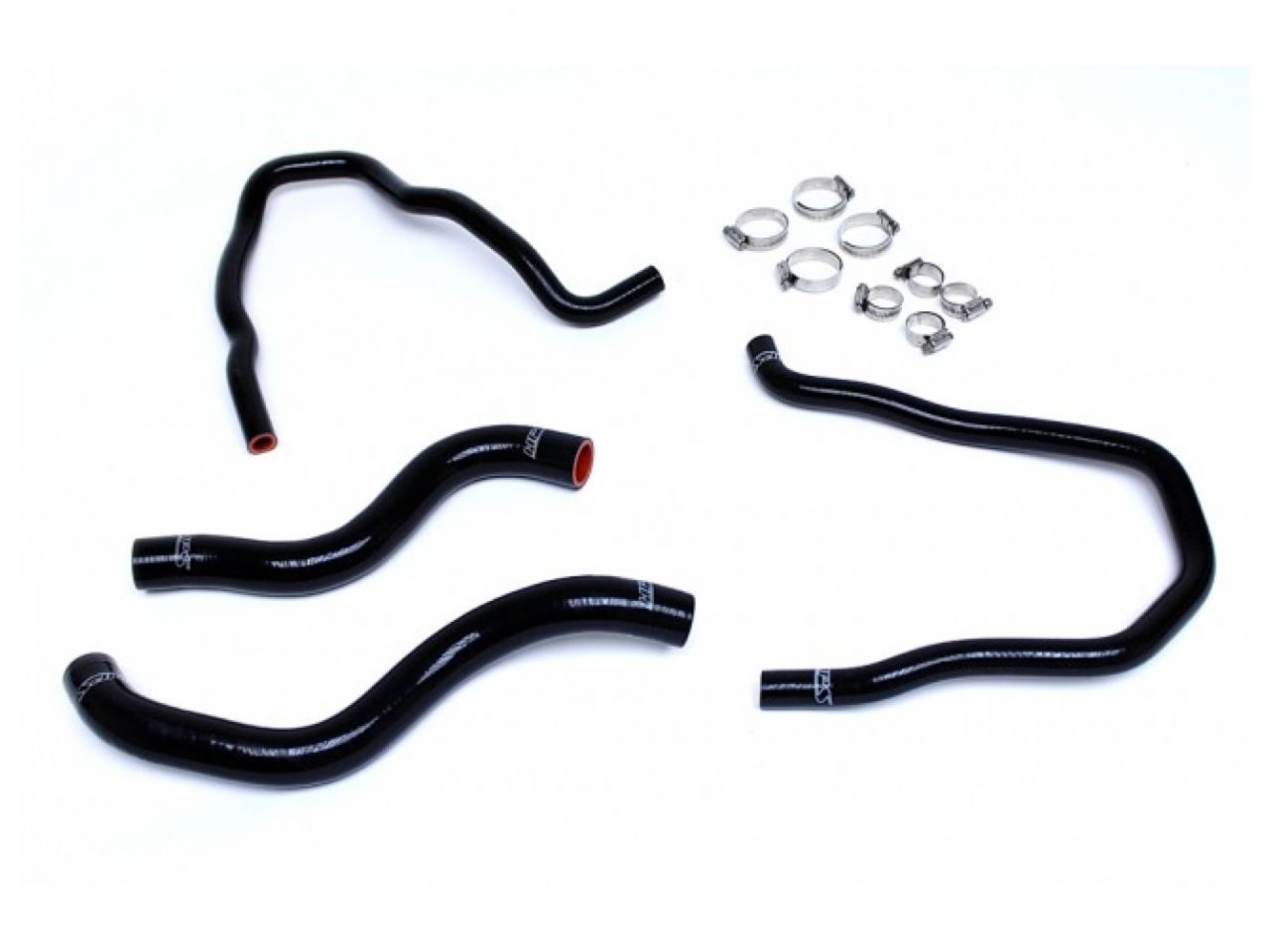 HPS Performance Products HPS Black Reinforced Silicone Radiator + Heater Hose Kit Honda 13-17 Accord 2.4L LHD