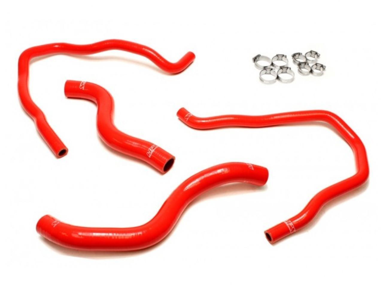 HPS Performance HPS Red Reinforced Silicone Radiator + Heater Hose Kit Honda 13-17 Accord 2.4L LHD