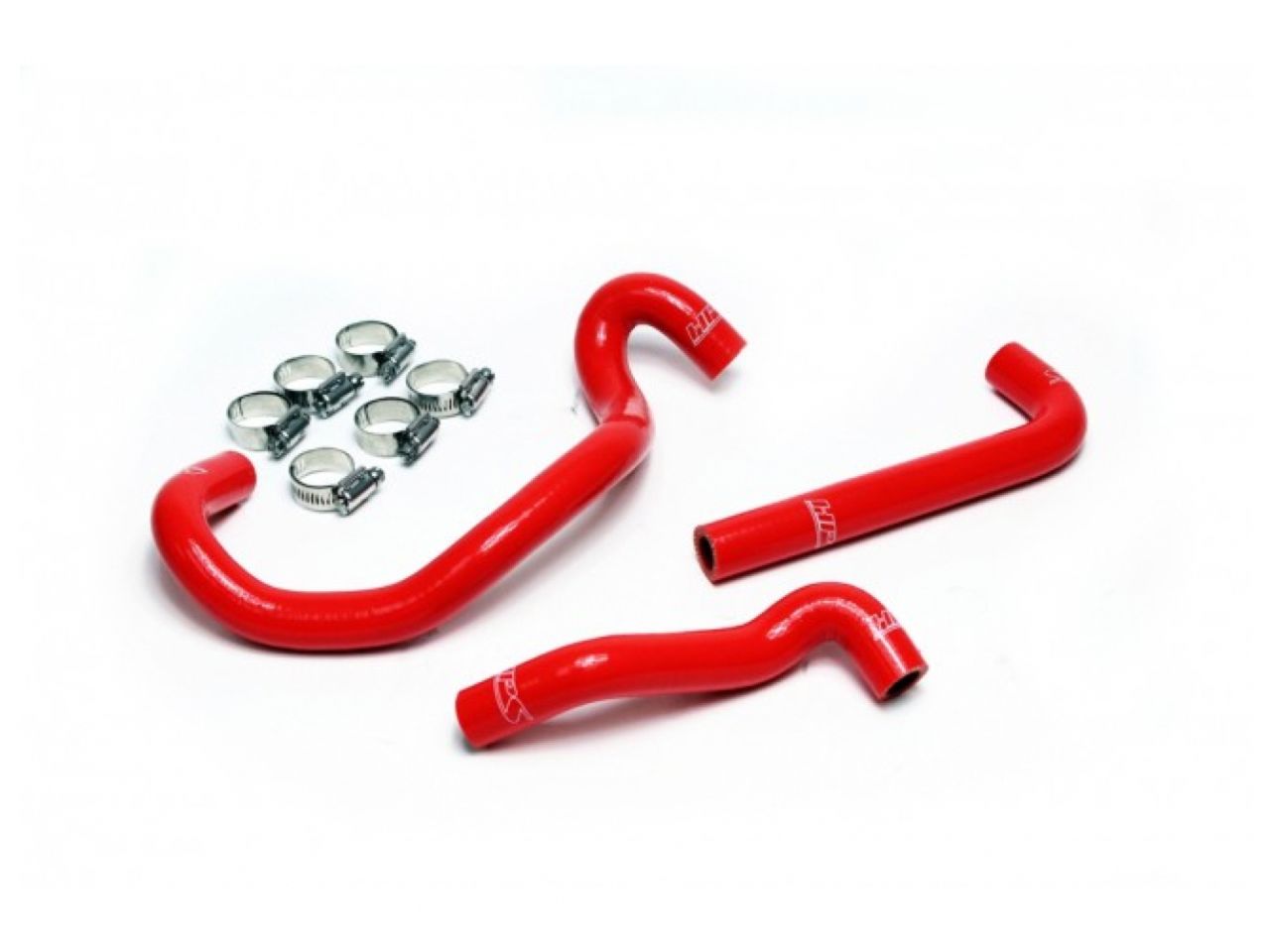 HPS Performance Products HPS Red Reinforced Silicone Heater Hose Kit Mazda 86-92 RX7 FC3S Turbo LHD