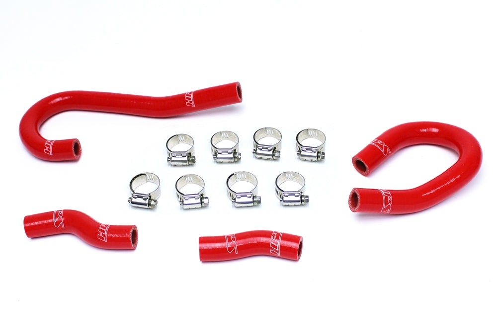 HPS Performance HPS Red Reinforced Silicone Heater Hose Kit Coolant Jeep 12-15 Grand Cherokee WK2 SRT8 6.4L
