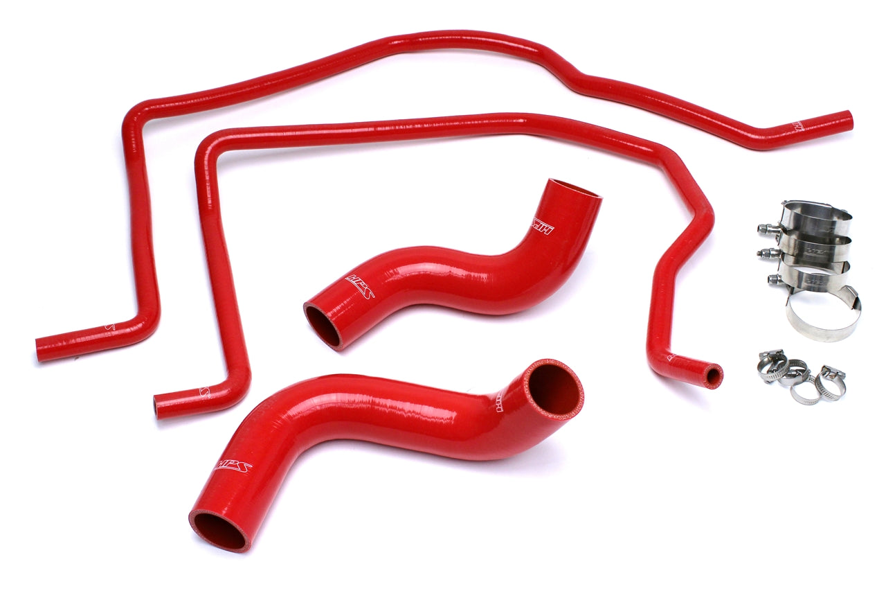 HPS Performance HPS Red Reinforced Silicone Radiator + Heater Hose Kit Dodge 04-06 Ram 1500 SRT-10 8.3L V10