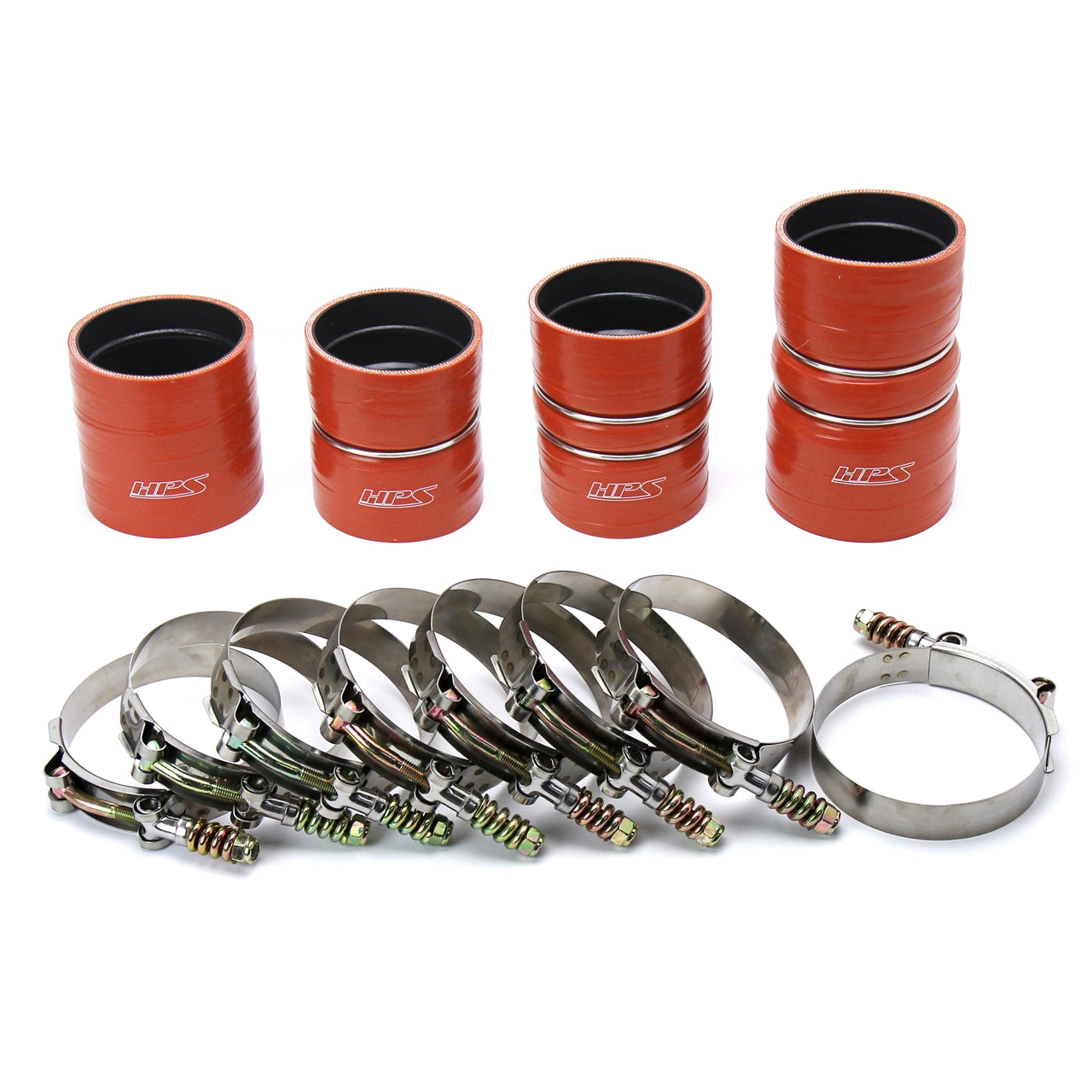 HPS Performance Products HPS High Temp Aramid Reinforced Silicone Intercooler Hose Boots Kit Ford 2008-2010 F350 Superduty 6.4L V8 Powerstroke Diesel Turbo