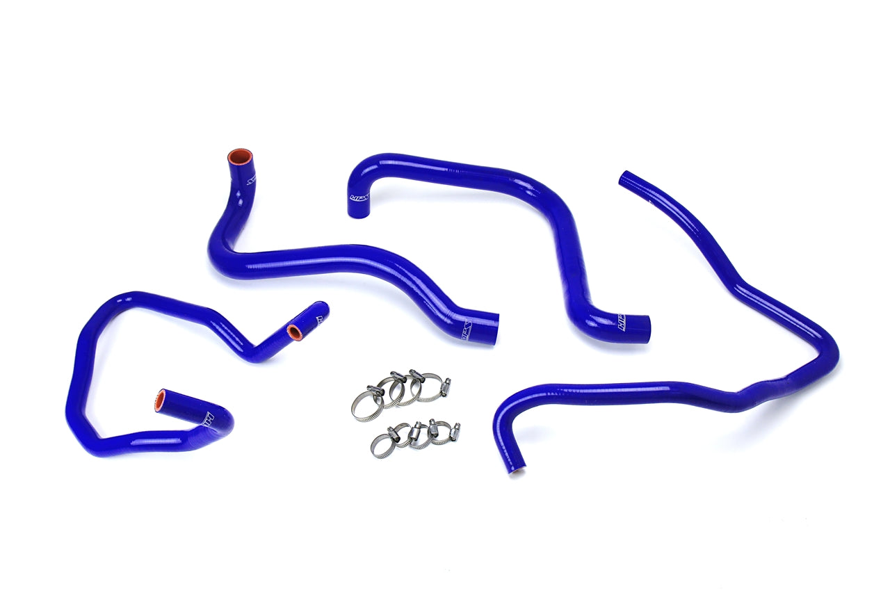 HPS Performance HPS Blue Reinforced Silicone Radiator + Heater Hose Kit Jeep 03-06 Wrangler TJ SE 2.4L 4Cyl Left Hand Drive