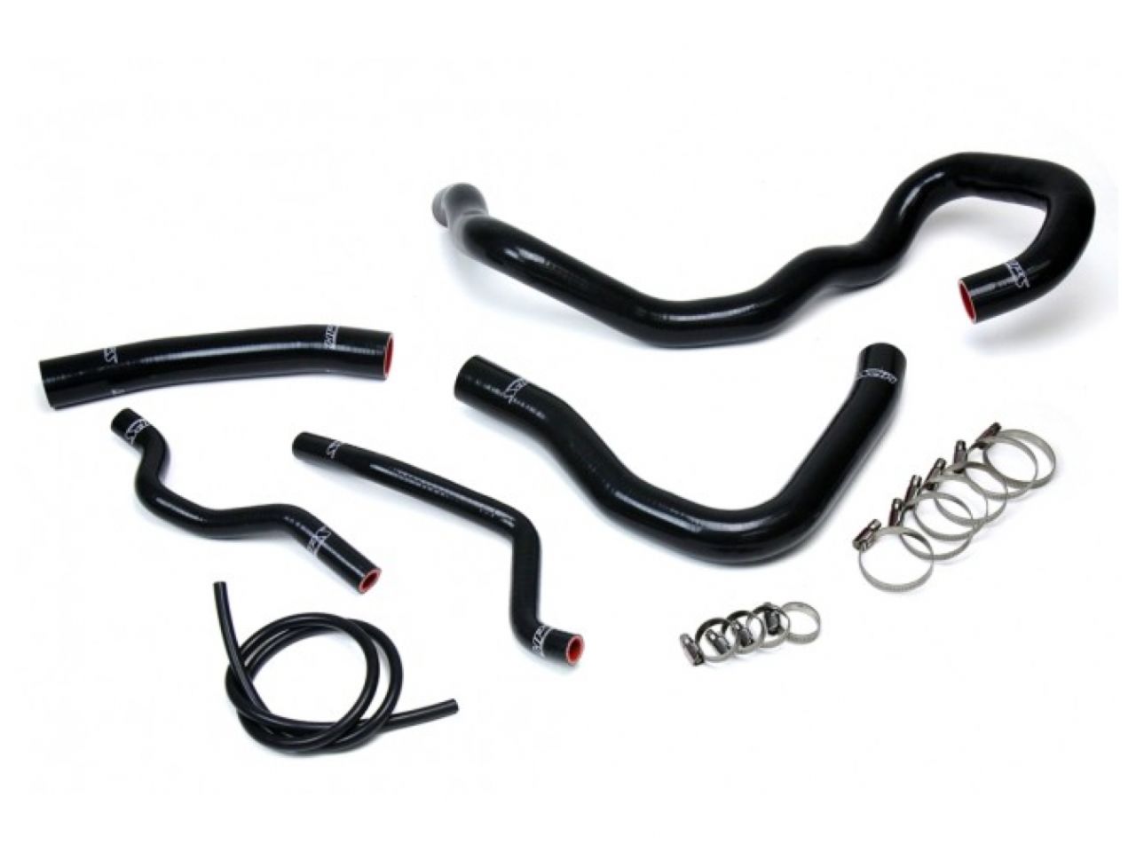 HPS Black Reinforced Silicone Radiator + Heater Hose Kit Mitsubishi 08-17 Lancer 2.0L 2.4L DE ES GTS