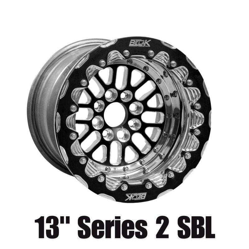 Belak Wheels Belak 13x11 / 5in BS / 5x114.3 BP / High Pad / Series 2 Wheel - Double Beadlock Billet 13115114S25BS-BLT
