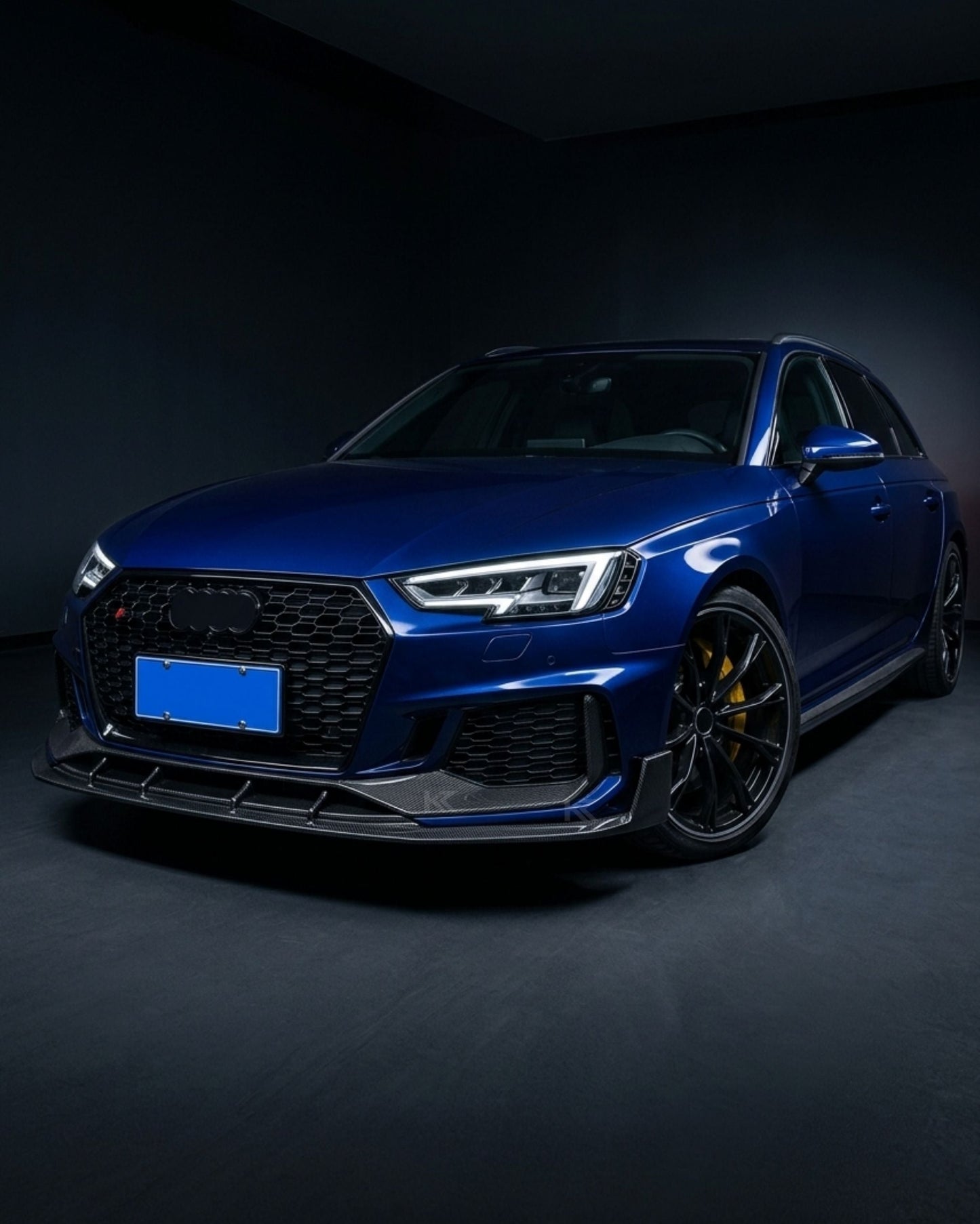 2019 Audi RS4 B9 Front Center Lip Splitter – Pre-Preg Dry Carbon Fiber