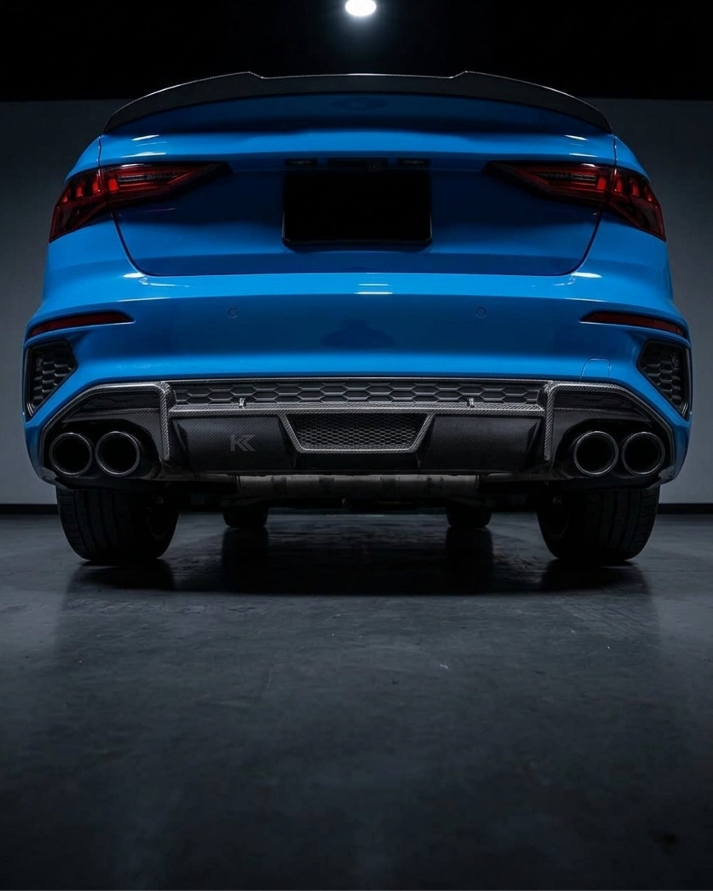 2021–2023 Audi A3 S-Line / S3 8Y Sedan Rear Bumper Diffuser – Carbon Fiber