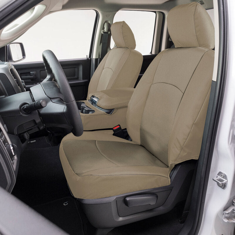 Covercraft 23-25 Ford F250-F550 Endura PrecisionFit Custom Front Row Seat Covers - Tan/Tan GTF4434ABENTT