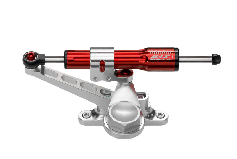 Bitubo Suspension Bitubo KITT Steering Damper Kit For Over Tank Mounting With Red Shock Absorber KIT068A1