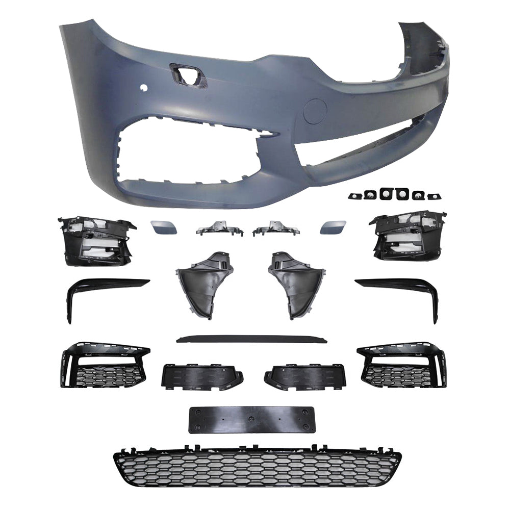 Fits 17-20 BMW G30 MT Front Bumper Fog Cover Grille - PP