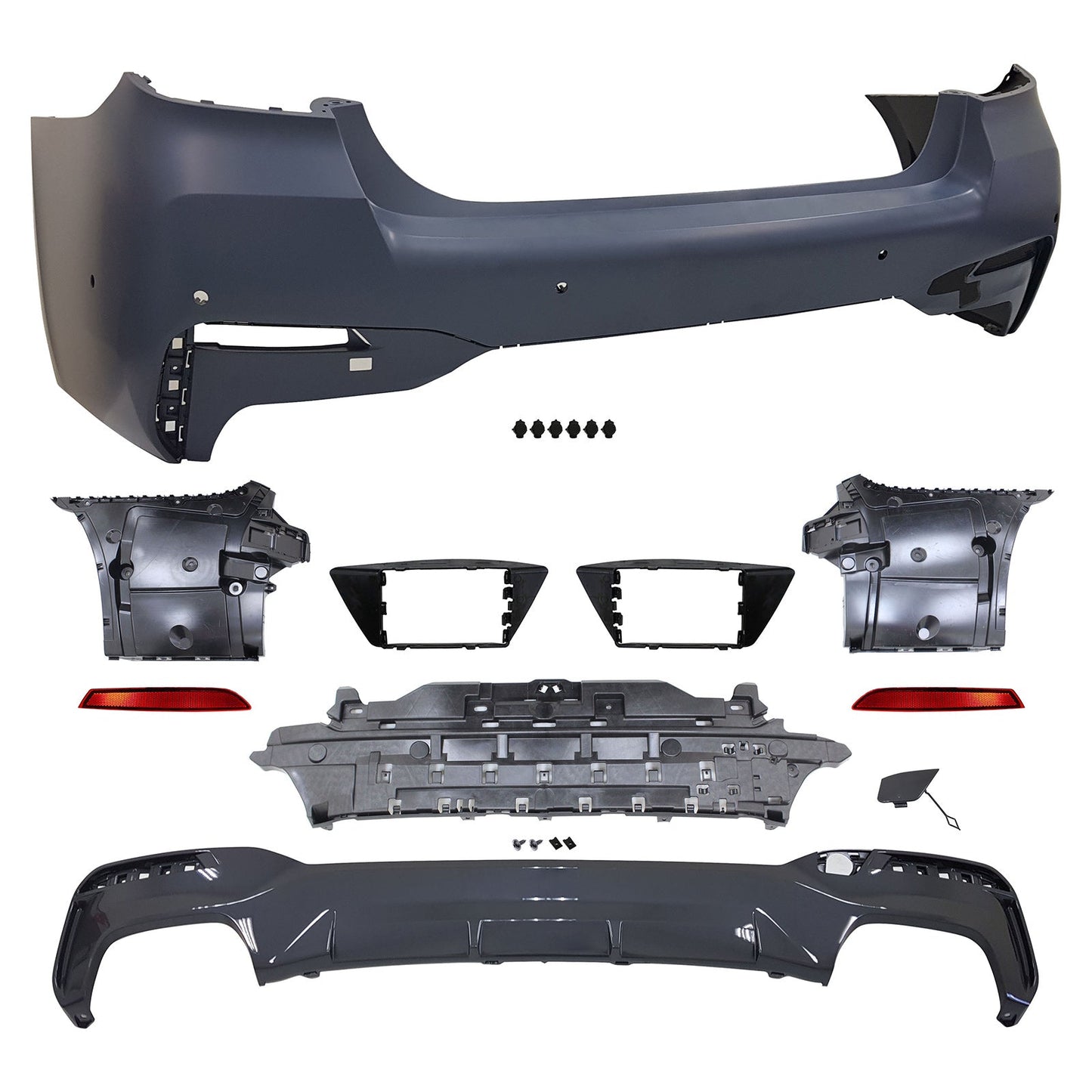 2021-2023 BMW G30 M550 Style M Sport Rear Bumper Cover Conversion