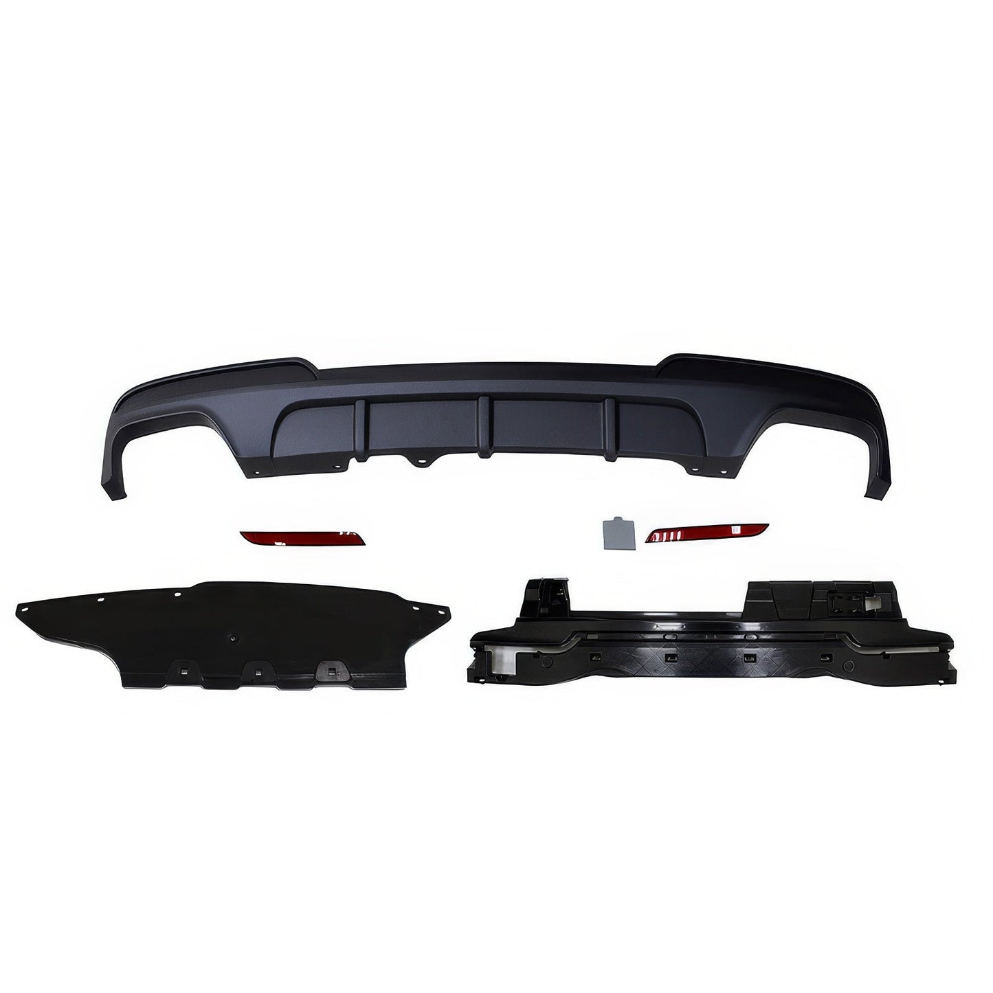 2011-2016 BMW F10 M-P Style Twin Muffler Dual Outlet Rear Bumper PP
