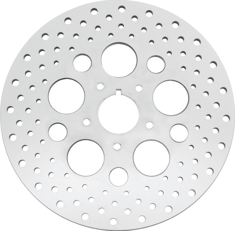Bikers Choice 84-99 Big Twin & XL 11.5 Inch Front Drilled Stainless Rotor Replaces H-D 44136-84 619915