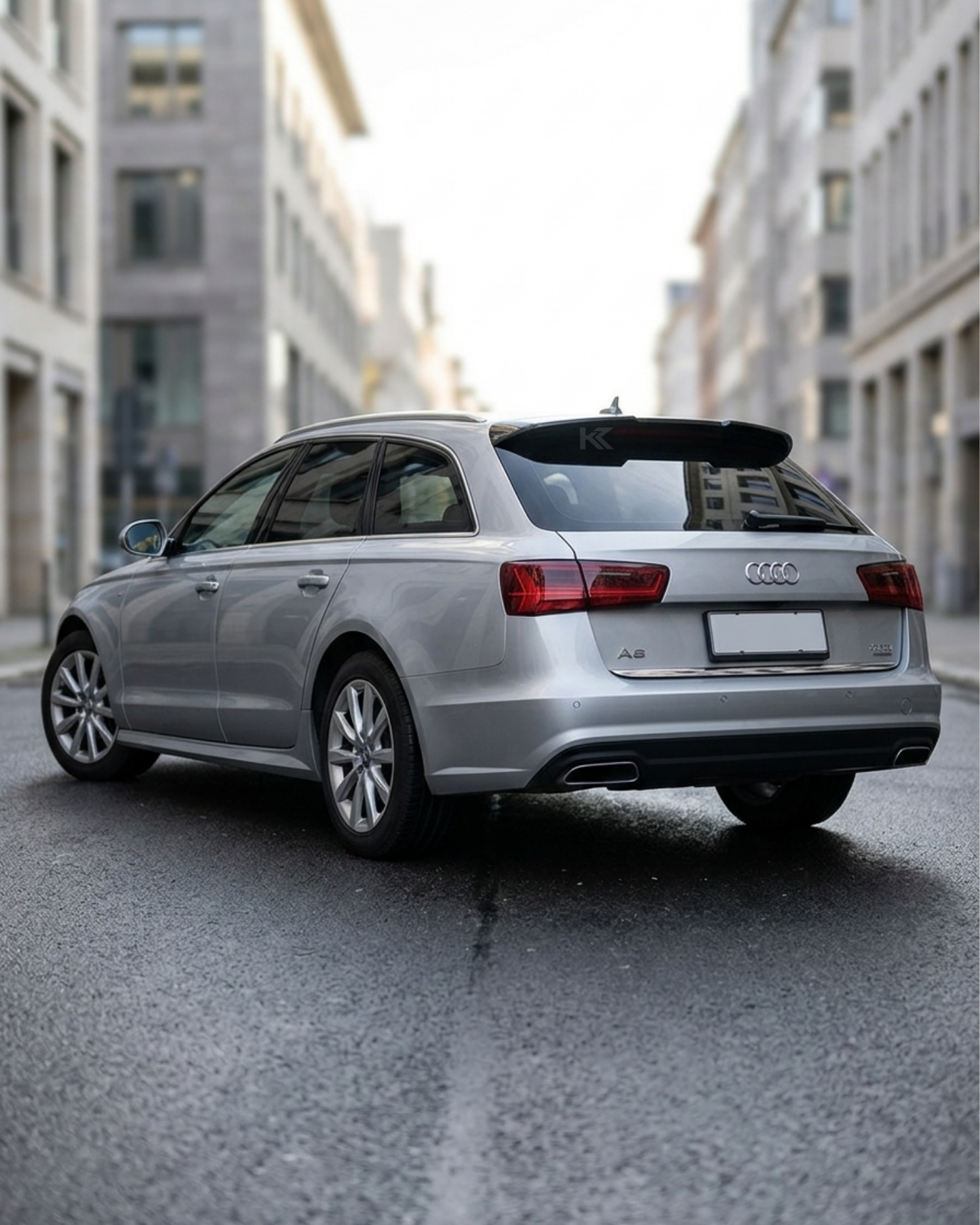 2012–2018 Audi A6 C7 Avant A Style Rear Roof Spoiler Extension – Carbon Fiber