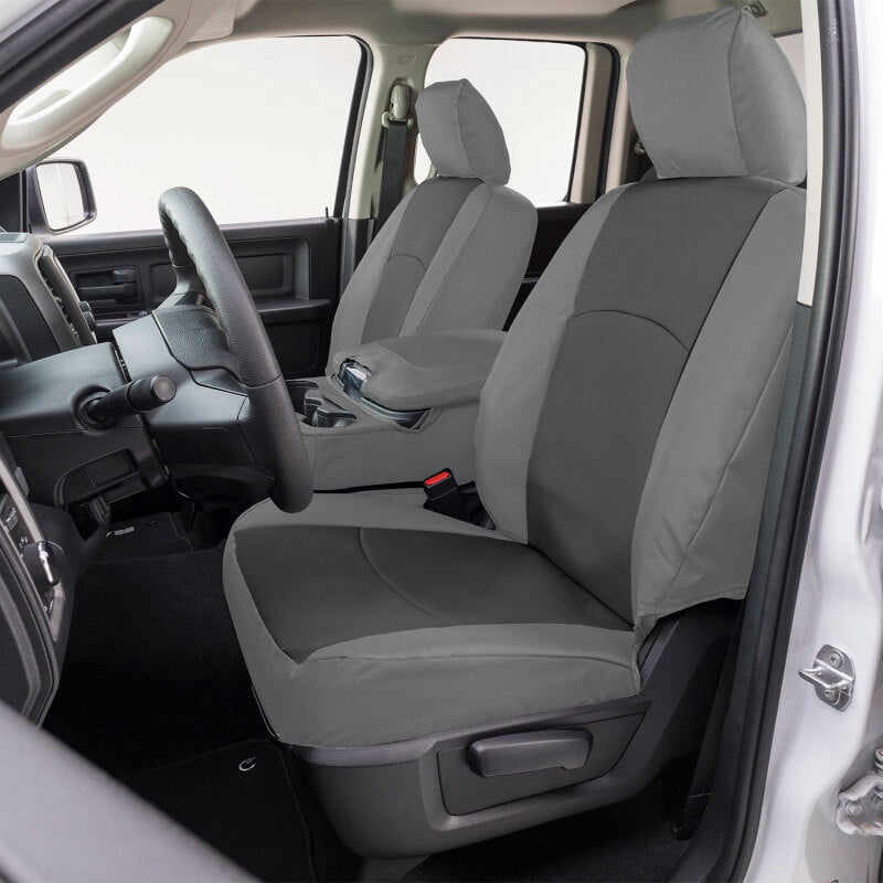 Covercraft 23-25 Ford F250-F550 Endura PrecisionFit Custom Front Row Seat Covers - Charcoal/Silver GTF4432ABENCS